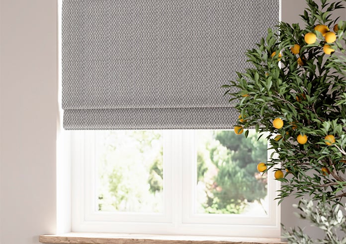 Bellavelle Chevron, Admiral Blue - Twist&Fit Roman Blind - Image 5